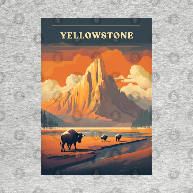 Yellowstone by Retro Travel Design